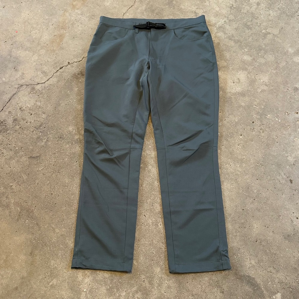 Stoic Utility Venture Hiking Pants Men 36x32 Gray Ripstop Belt Outdoor Trail